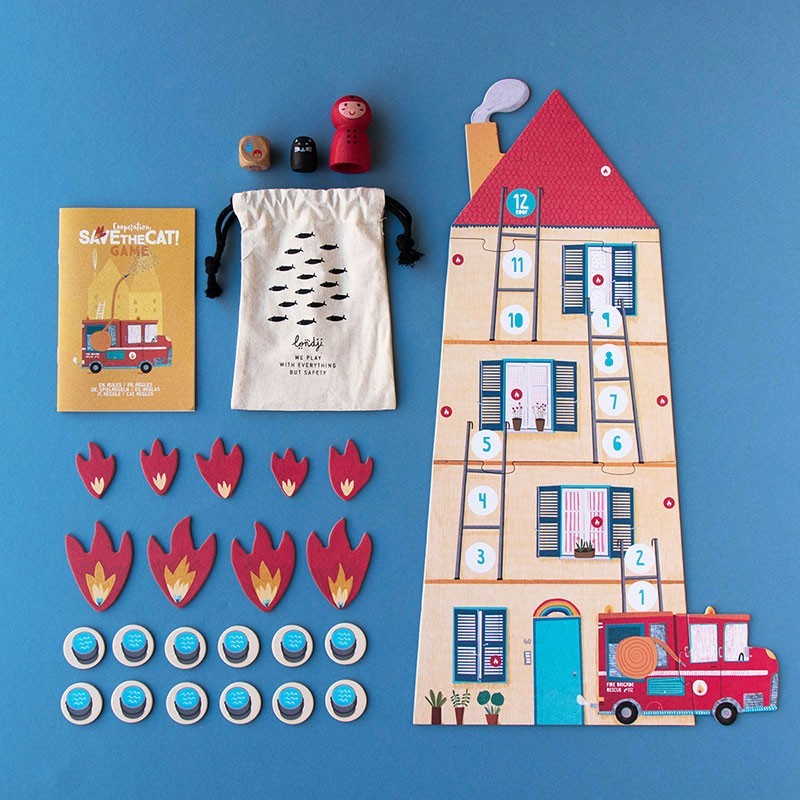 un juego cooperativo de bomberos